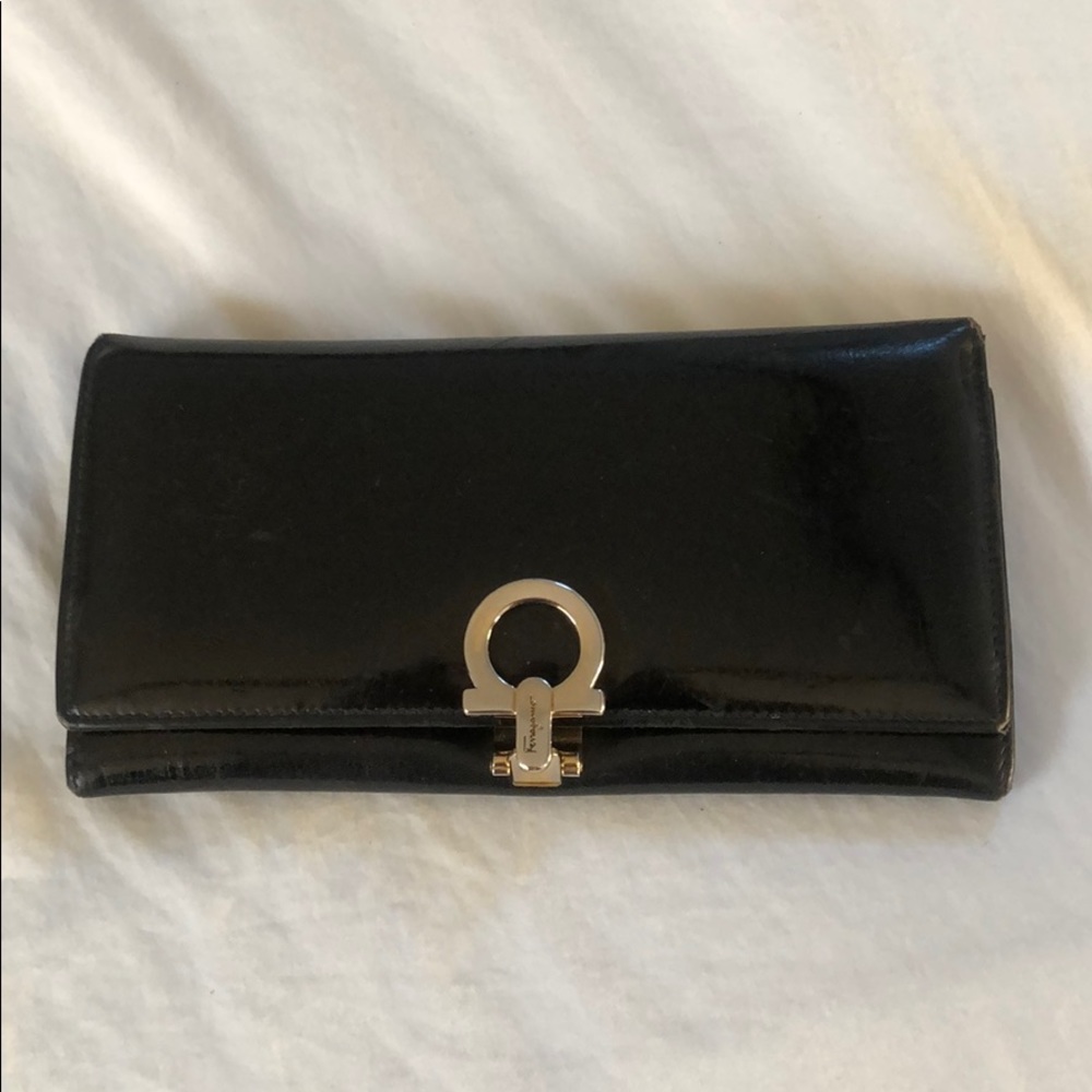 Ferragamo black wallet